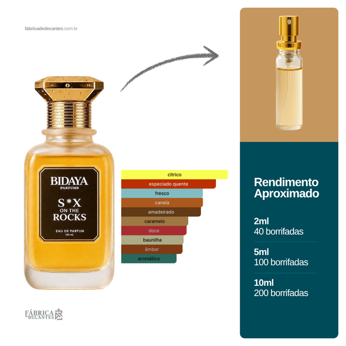 Decant Sex on the Rocks Bidaya Parfums Compartilhável